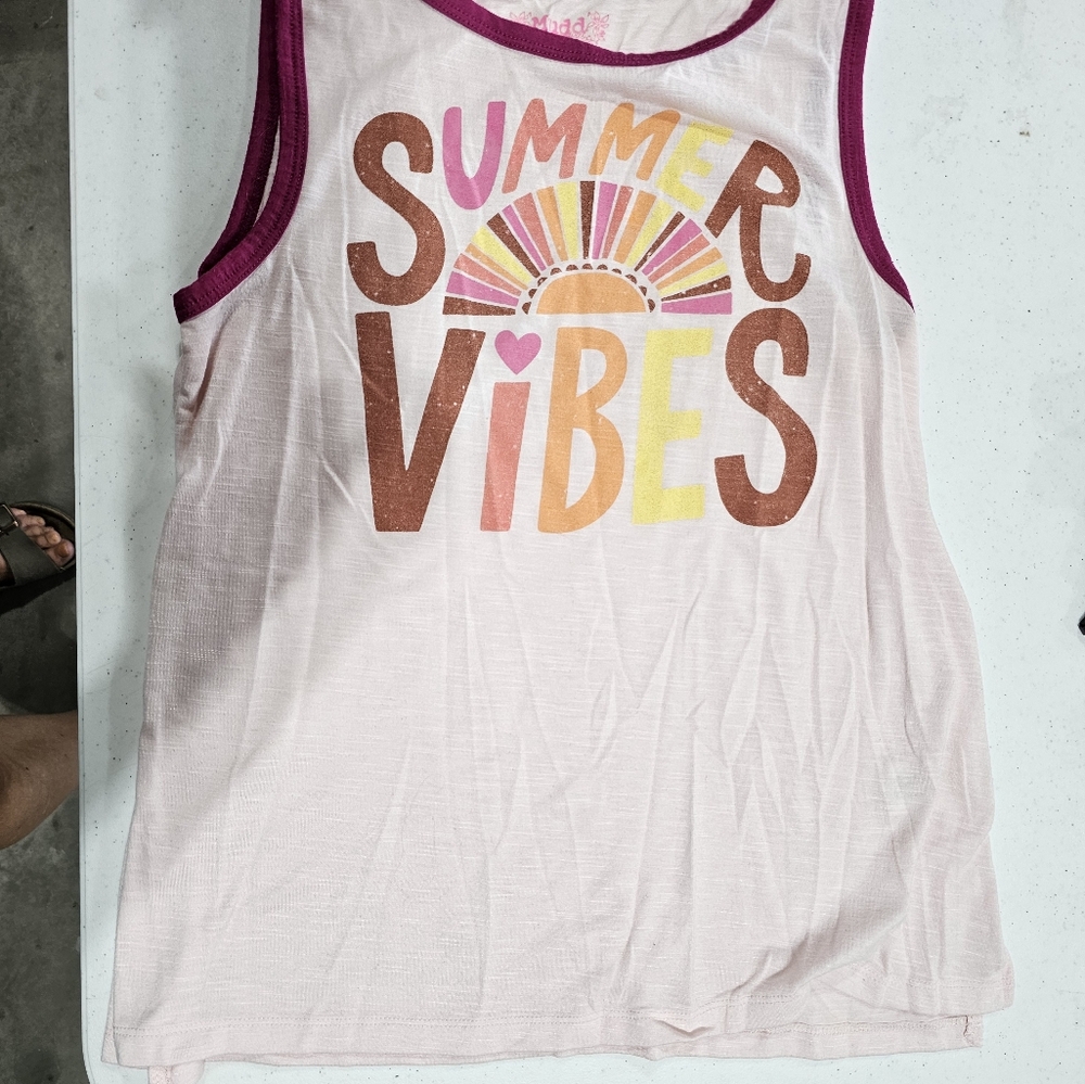 Girls tank Mudd brand size 16- pink